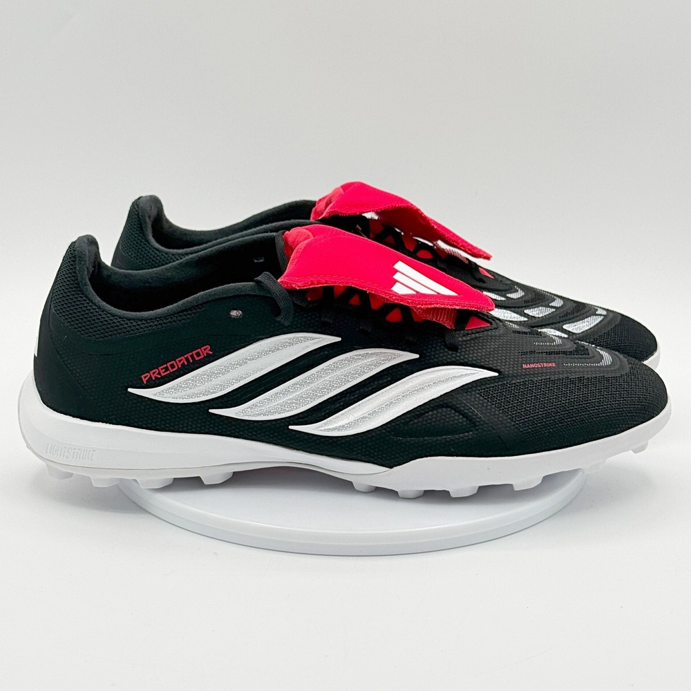 Adidas Predator League Fold Over Tongue Turf Soccer / Size 8.5 Mens / Black Red